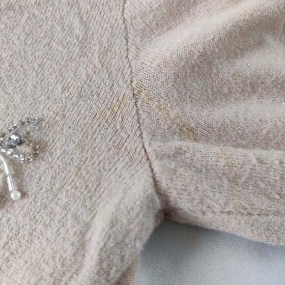 Express SZ-S Allover Butterfly Embellishment Sweater Cardigan - Picture 13 of 13